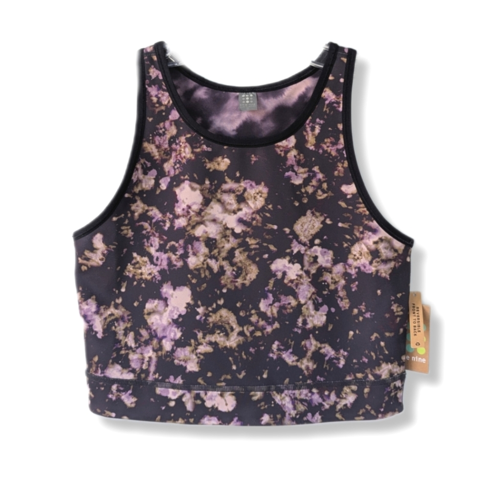 NWT Title Nine Women's Reversible Mad Dash Cropped Tank Top